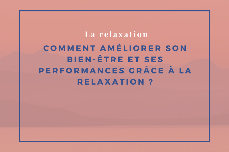 relaxation et performances